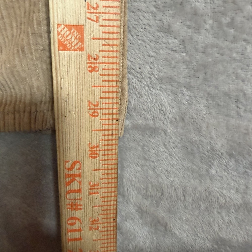 Empyre Corduroy Pants Tan Beige Relaxed Straight Leg Baggy Skate Y2K Women 0 - Picture 5 of 8